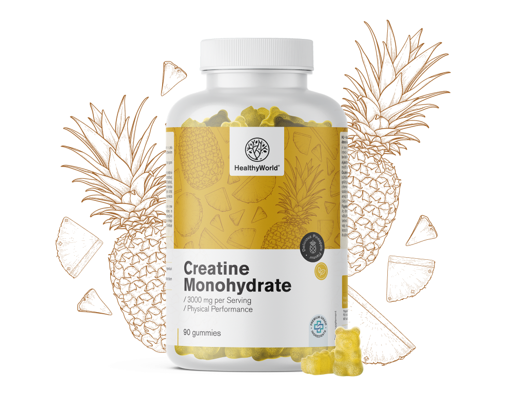 Monohidrato de creatina 3000 mg – piña