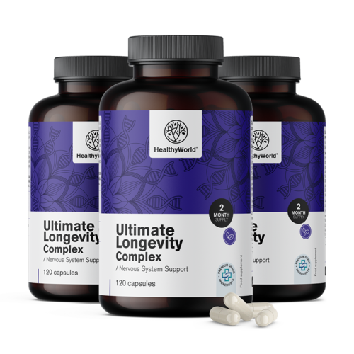 3x Ultimate Longevity Complex, en total 360 cápsulas
