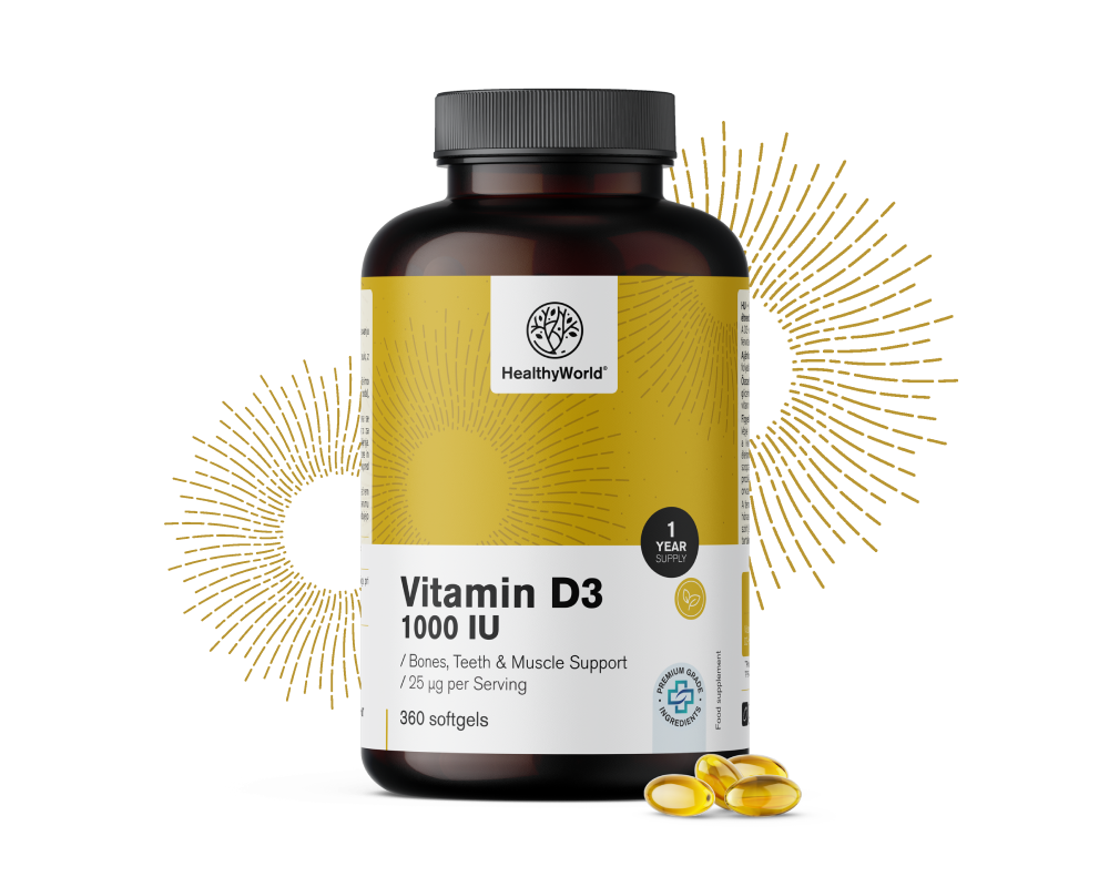 Vitamina D3 1000&nbsp;UI