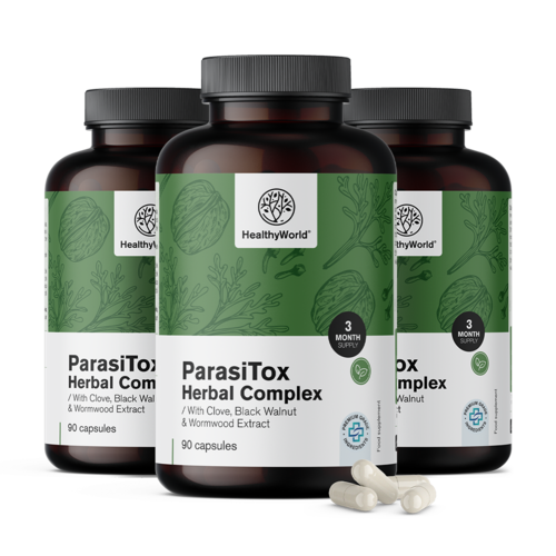 3x ParasiTox – complejo herbal, en total 270 cápsulas